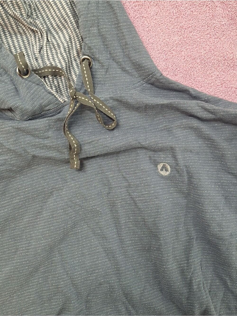 Airwalk Blue Lightweight Shirt Hoodie Large